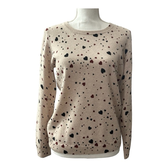 Pure Collection Sweaters - Pure Collection Cashmere Sweater Marble Heart
